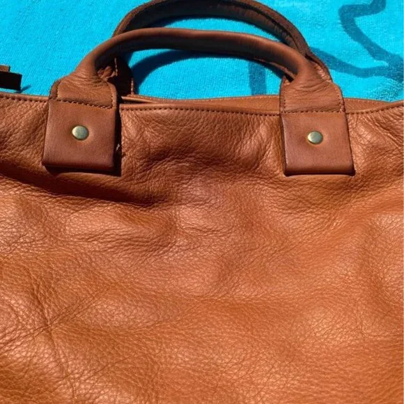 Clare V Tan Crossbody Messenger Bag - Picture 4 of 14